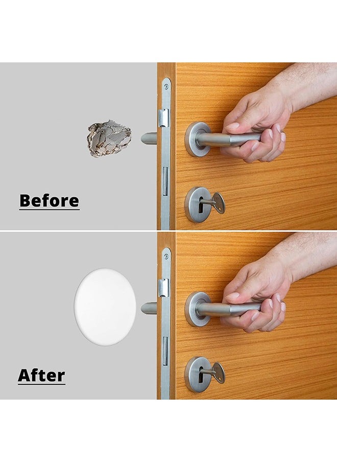 2.36 inch Door Stoppers Wall Protector, Round self Adhesive Wall Shield Cushion 6 Pieces