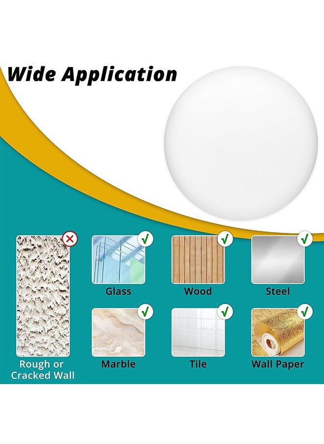 2.36 inch Door Stoppers Wall Protector, Round self Adhesive Wall Shield Cushion 6 Pieces