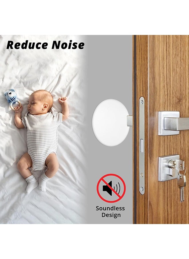 2.36 inch Door Stoppers Wall Protector, Round self Adhesive Wall Shield Cushion 6 Pieces