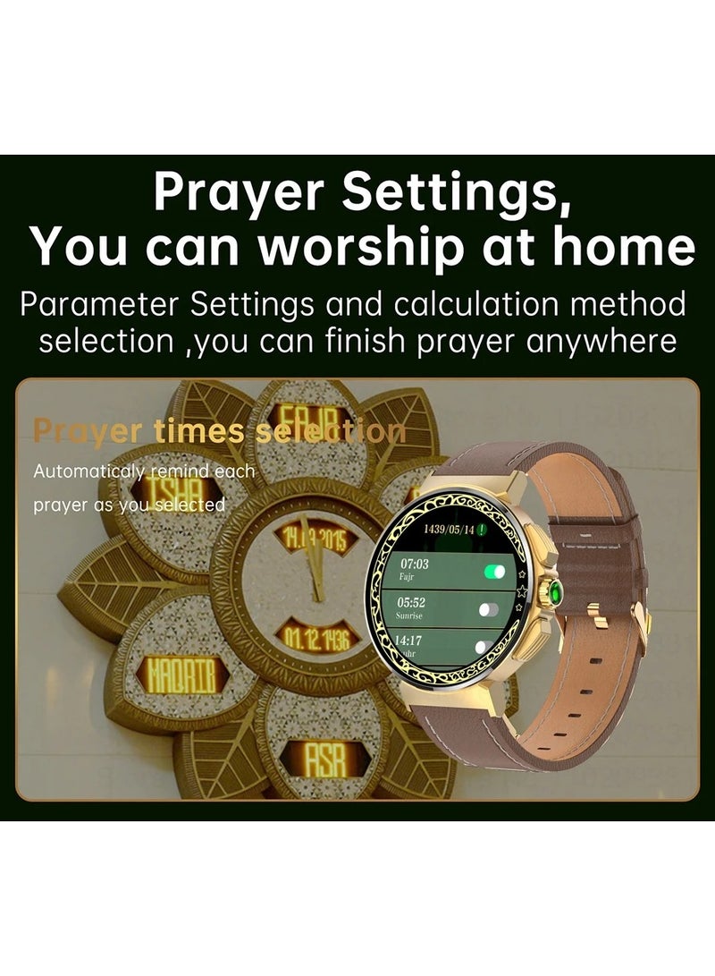 AROAQ Smart Watch for Muslim Azan Wrist Watch for Men Women With Ramadan Prayer Time Watch Compass Support for Android IOS - Image 2