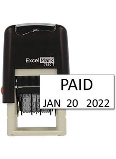 ExcelMark Celmark Selfinking Rubber Date Stamp Compact Size (Black Ink)  - Image 2