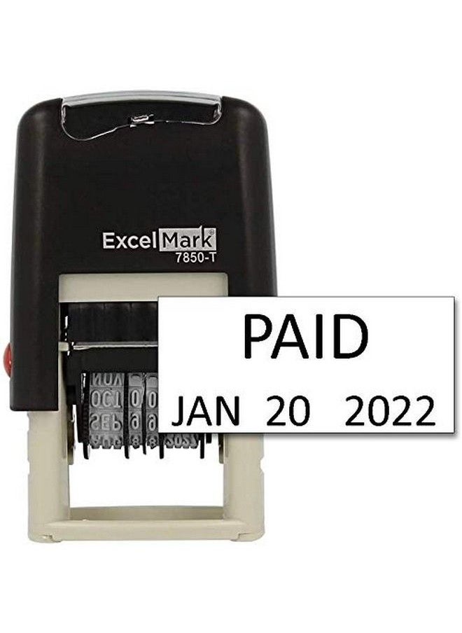 ExcelMark Celmark Selfinking Rubber Date Stamp Compact Size (Black Ink)  - Image 2