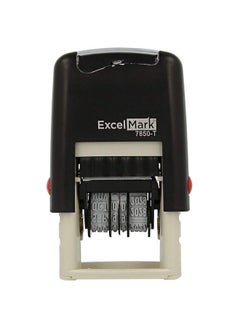 ExcelMark Celmark Selfinking Rubber Date Stamp Compact Size (Black Ink)  - Image 4
