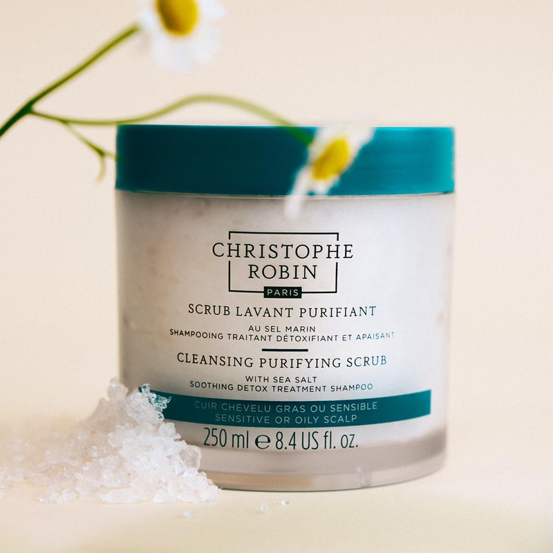 Christophe Robin Purifying Scalp Scrub with Sea Salt â€“ Deep-Cleansing Detox Treatment for Oily Roots & Sensitive Scalps, Removes Build-Up & Soothes Irritation â€“ 250ml - Image 4