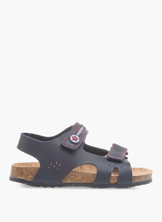 بابلوسكي Boys' Solid Sandals with Hook and Loop Closure