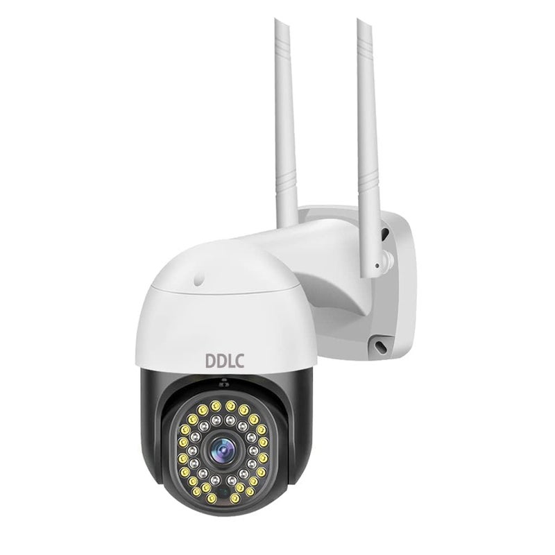 DDLC WiFi 1080P PTZ Wireless Multiple IRs WiFi Camera Surveillance Outdoor, for Home, PTZ, 360° Tilt, Motion Tracking, IP66 Weatherproof, 2-Way Audio, Security Camera(Black ptz) - Image 1