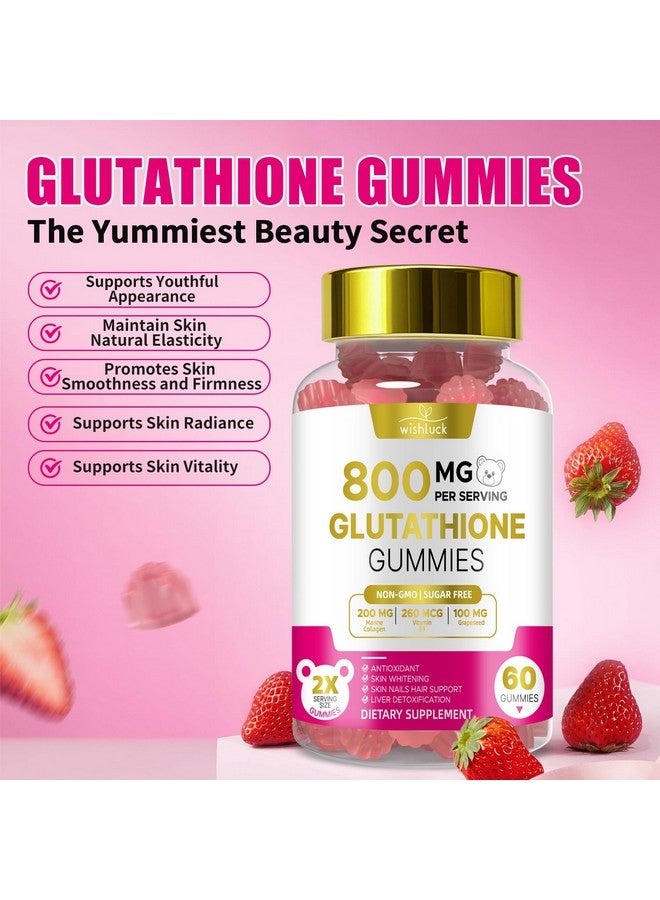 800mg glutathione BIYODE BIYODE Glutathione Gummies: Glutathione 800mg Support Skin Glow Anti  Aging Antioxidant Sugar Free Non-GMO Natural Strawberry Flavor 60 Gummies |  Best Price KSA