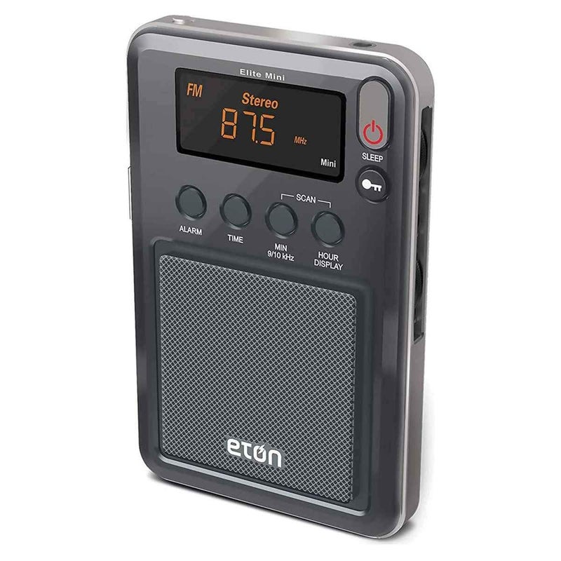 Eton - Elite Mini Compact AM/FM/Shortwave Radio, Internal AM Antenna and Telescoping FM/SW Antenna, Clock and Alarm, Sleep Timer, Custom Leather Case Included, Commitment to Preparedness - Image 1