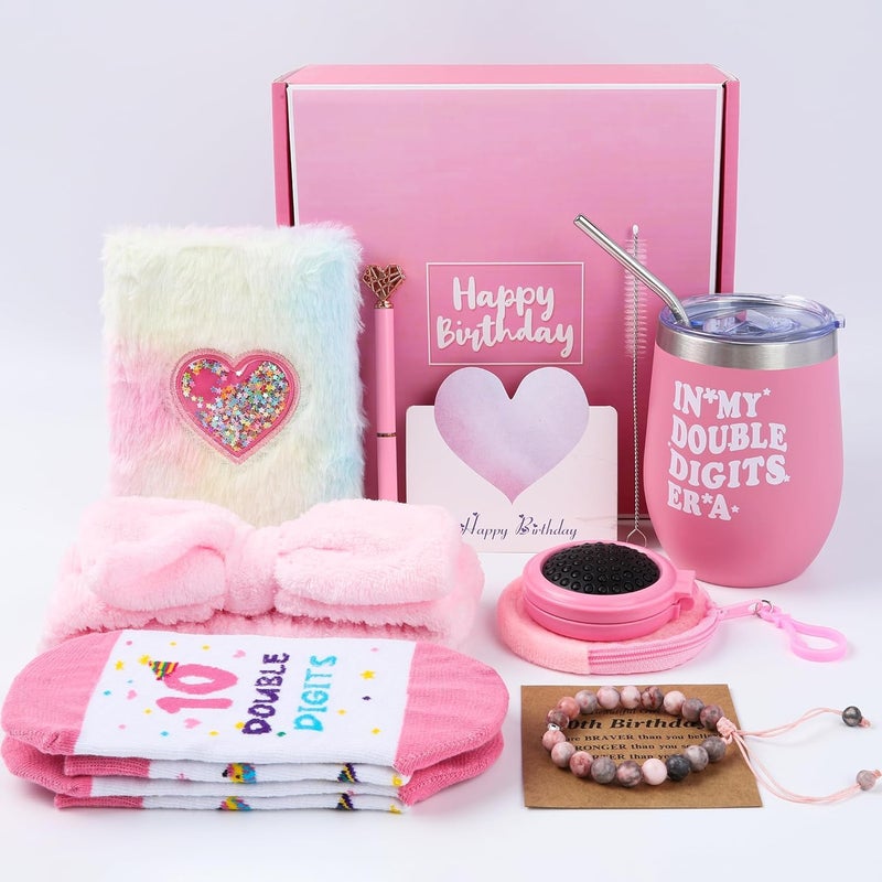 Splendest 10 Year Old Girl Birthday Gifts  Gifts for 10 Year Old Girl  10th Birthday Pink Gift for Teen Girls  Double Digits Birthday Gift for Daughter Granddaughter Niece