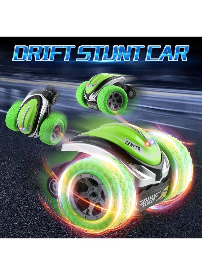 SOLARAE RC Stunt Car, Remote Control Car, Electric RC Cars, 2.4GHz 360¬∞ Rotating RC Stunt Car, with LED Headlights Drift Stunt Flipping Car Toy for 3 4 5 6 7 8-12 Year Old Kids - Image 3