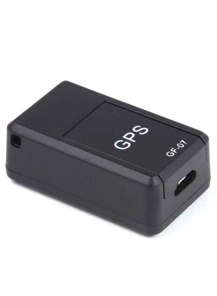 كيلا جهاز GF-07 Mini GPS صغير الحجم لتتبع المواقع وتحديد المواقع والاستماع عن بُعد والتحكم الصوتي وتسجيل المكالمات وجهاز مكافحة الضياع باللون الأسود - Image 2