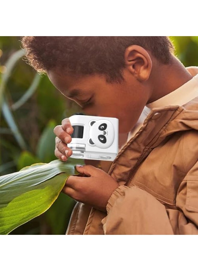 مجموعة ميكروسكوب للأطفال من كاستويف، ميكروسكوب يدوي صغير للأطفال، ألعاب تعليمية للعلوم مع إضاءة LED، للملاحظة الميكروبية والدراسة في المختبر للطلاب والكبار، مجموعة تعليمية - Image 5