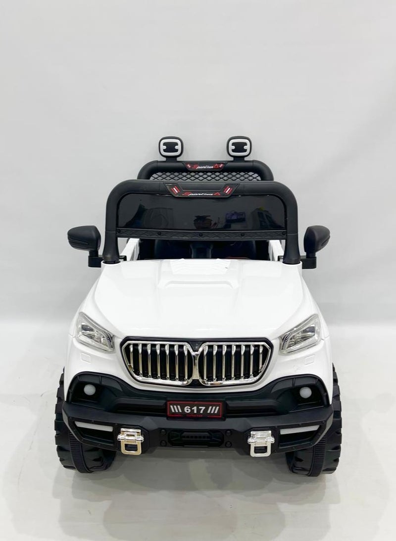 ضحكة  سيارة جيب كهربائية للأطفال مع جهاز تحكم عن بُعد من DEHKAH – مقعدين، بطارية 6 فولت، أضواء LED، موسيقى، وتحكم أبوي – للأعمار من 2 إلى 7 سنوات - Image 5