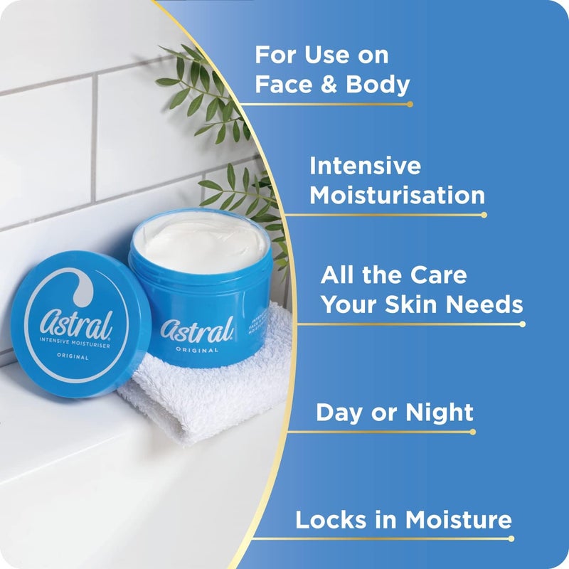 Astral Intensive Moisturiser Cream - Three Pack - Image 3