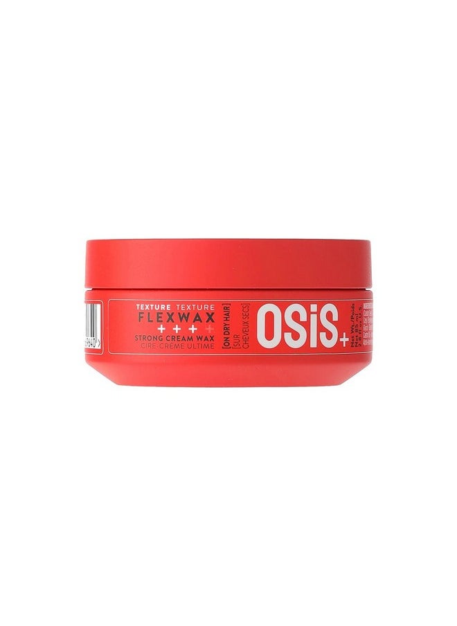 Schwarzkopf Professional أوزيس+ فليكسواكس كريم شمع تصفيف الشعر القوي I يوفر قبضة ولمعان طبيعي I سهل التطبيق والغسل | ثبات متوسط | لمسة نهائية غير لامعة مع حجم | مناسب لجميع أنواع الشعر | للرجال والنساء | ٨٥ مل  - Image 1