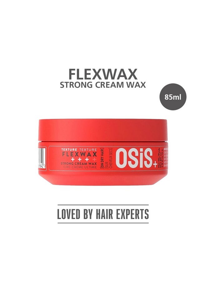 Schwarzkopf Professional أوزيس+ فليكسواكس كريم شمع تصفيف الشعر القوي I يوفر قبضة ولمعان طبيعي I سهل التطبيق والغسل | ثبات متوسط | لمسة نهائية غير لامعة مع حجم | مناسب لجميع أنواع الشعر | للرجال والنساء | ٨٥ مل  - Image 2