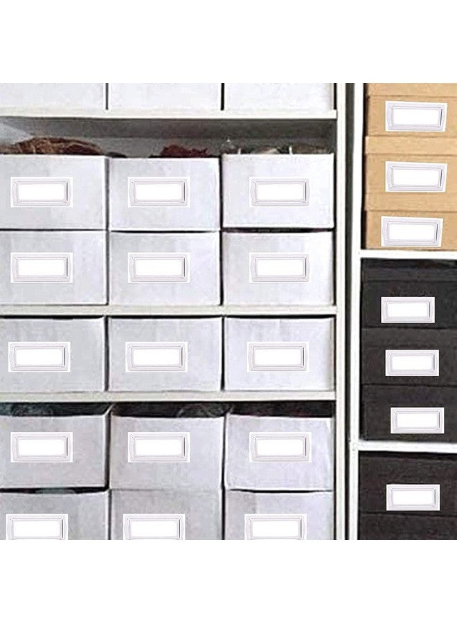 wootile Self Adhesive Metal Bookplates For Books Cards 10Pcs Horizontal Clip Label Holdersmetal Drawer Tag Label Holder Silver Bookplates Metal Frame For Office Library Book File Cabinet Card Tag Label Plate  - Image 5