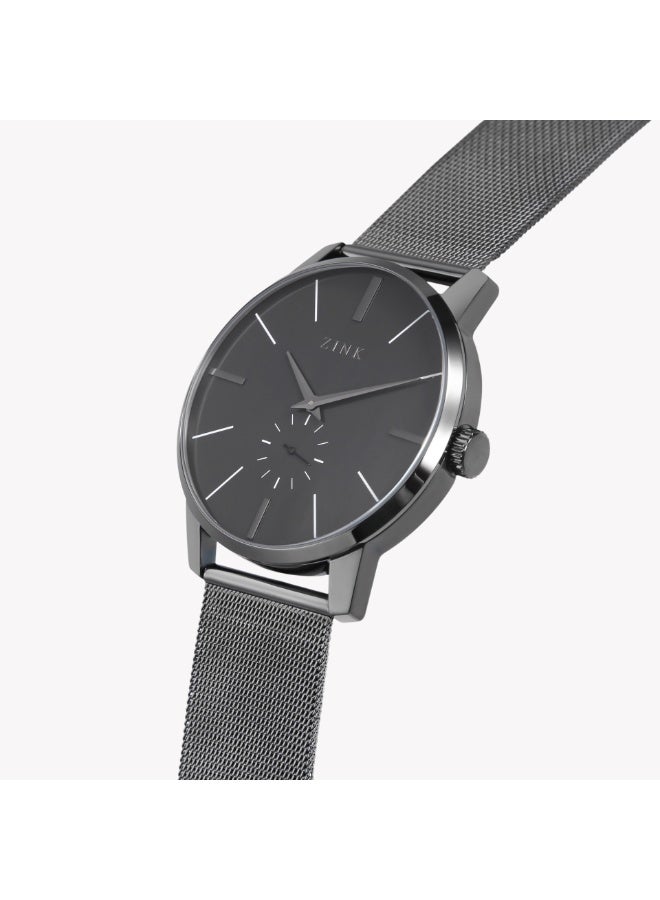 زنك ساعة زينك للرجال من الفولاذ المقاوم للصدأ الأسود | ZK126G5MS-97 - Image 2