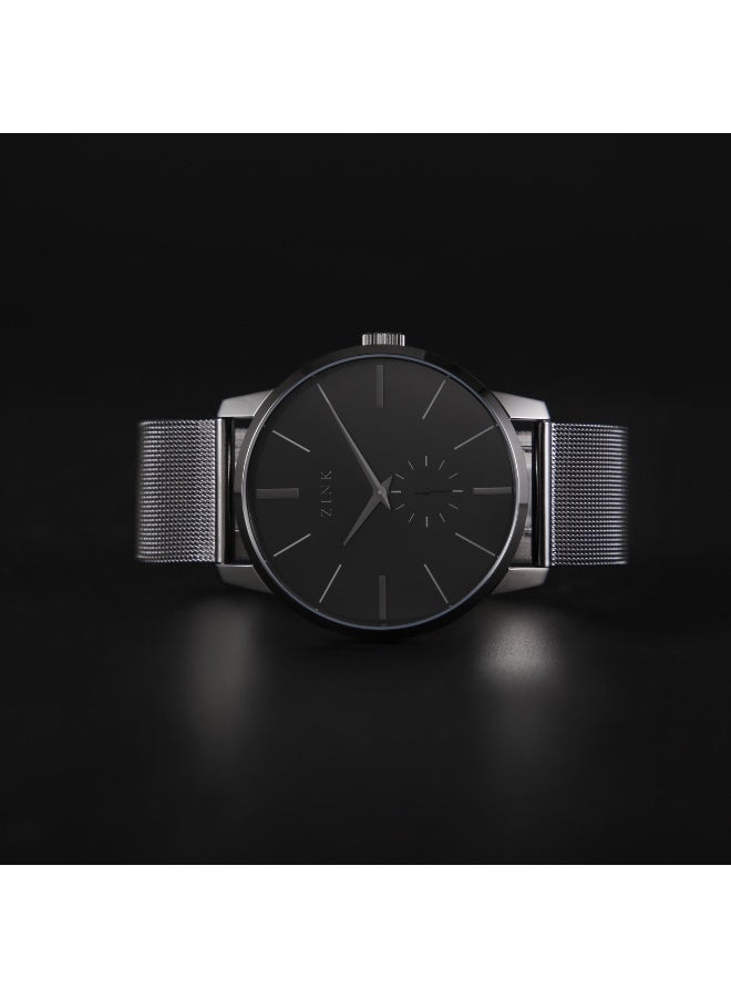 زنك ساعة زينك للرجال من الفولاذ المقاوم للصدأ الأسود | ZK126G5MS-97 - Image 5