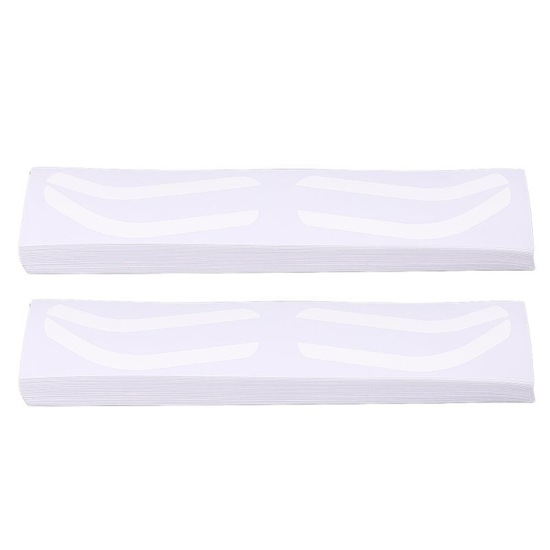100 Sheet Brow Stencil Stickers Disposable Safe Hygienic Shaping Positioning Adhesive Eyebrow Template Stickers for Microblading Artist C Type - Image 4
