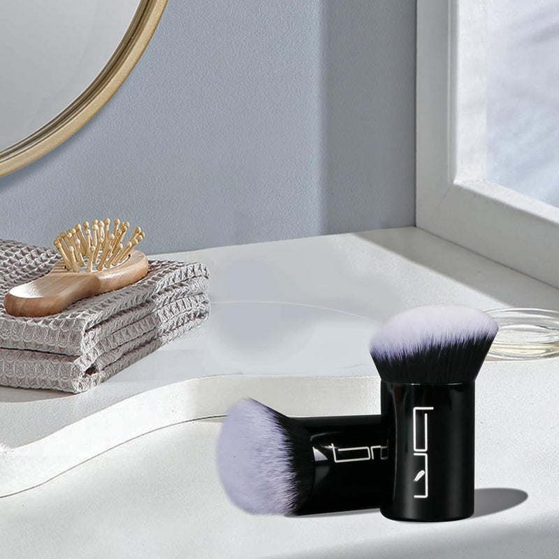 Brush Master Angled Foundation Makeup Brush, Kabuki Brush For Powder, Blush, Bronzer, Concealer, Portable Brush Cover, Perfect for Travel - Image 5
