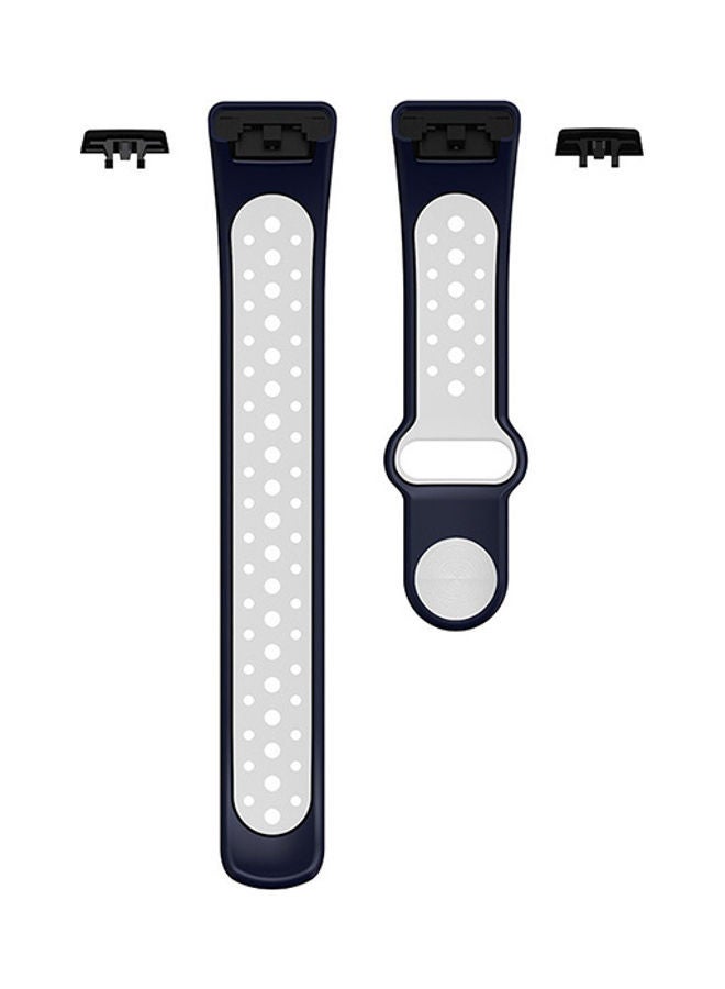 NIBEMINENT Replacement Strap For Huawei Band 6 Blue/White - Image 5