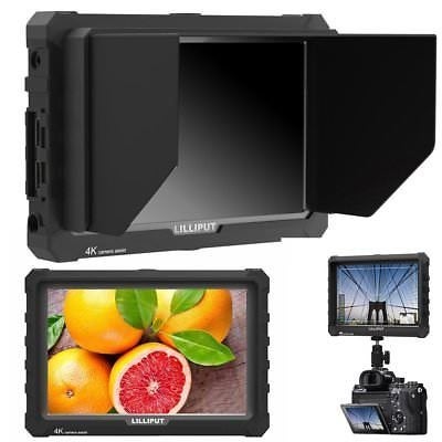 LILLIPUT A7S 7 1920x1200 IPS Screen Camera Field Monitor 4K 14 HDMI Input output Video with Black Rubber Case Best Field Monitor LILLIPUT USA OFFICIAL SELLER for full warranty