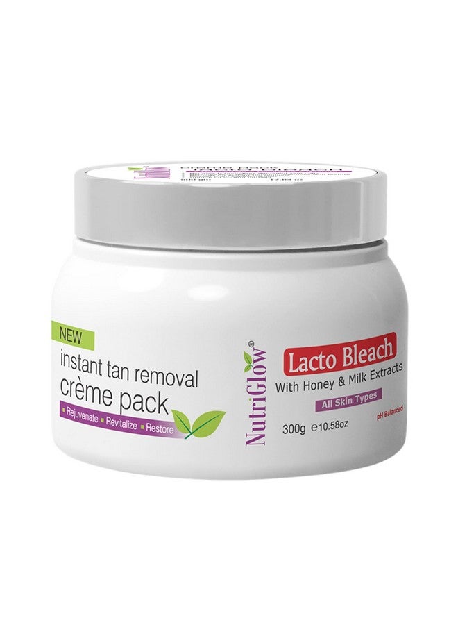NUTRIGLOW Lacto Bleach Creme Pack With Honey & Milk Extracts All Skin Types, 300G - Image 1