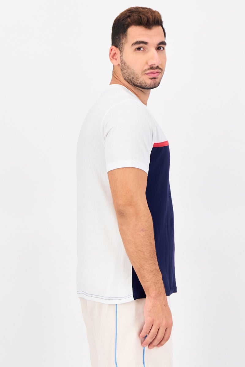 FILA Men Sportswear Fit Short Sleeve Outdoor T-Shirt, Multicolor - Image 4