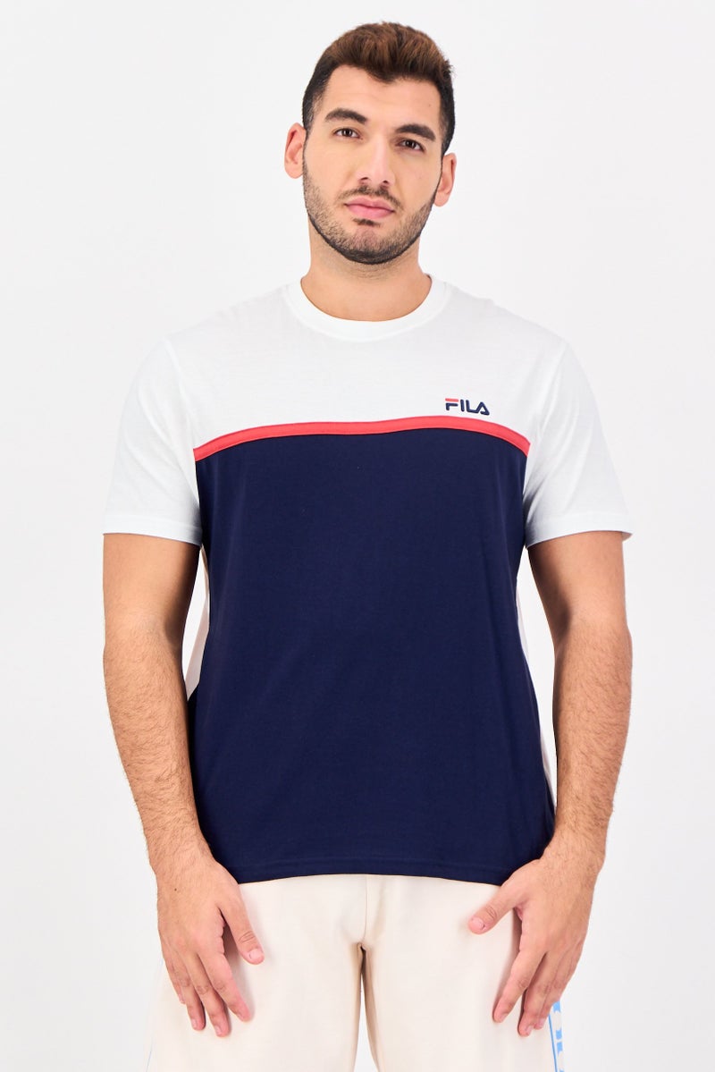 FILA Men Sportswear Fit Short Sleeve Outdoor T-Shirt, Multicolor - Image 1