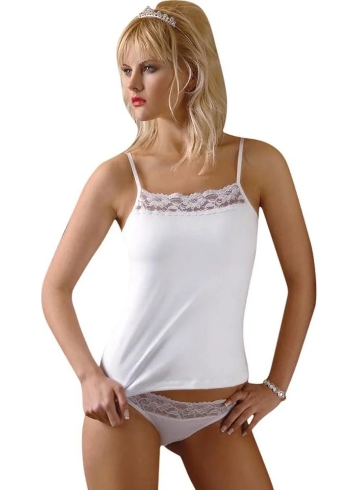 Anıt Kadın2120 Women's Lycra Lace Rope Strap Undershirt 3-piece