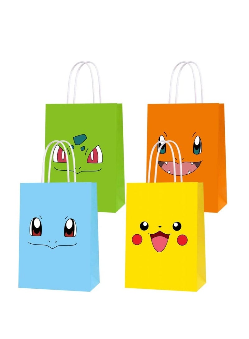 Generic 12 PCS Cartoon Birthday Party Supplies Party Bags,Candy Bags for Birthday Party,Paper Tote Bags Party Favor Bags for Kids Birthday Party Supplies Decorations.  - Image 1
