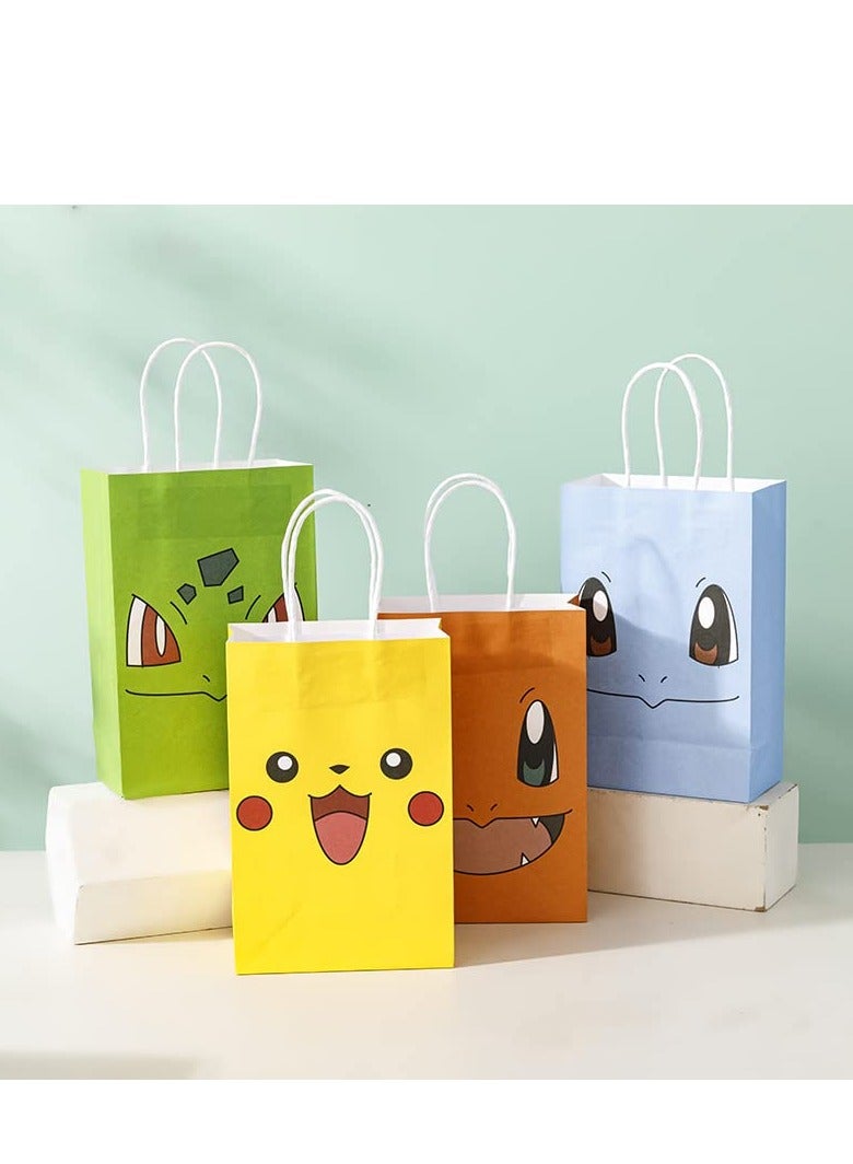 Generic 12 PCS Cartoon Birthday Party Supplies Party Bags,Candy Bags for Birthday Party,Paper Tote Bags Party Favor Bags for Kids Birthday Party Supplies Decorations.  - Image 3