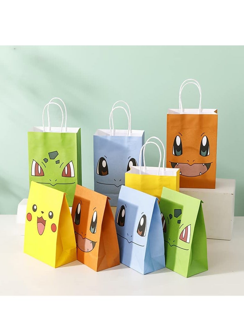 Generic 12 PCS Cartoon Birthday Party Supplies Party Bags,Candy Bags for Birthday Party,Paper Tote Bags Party Favor Bags for Kids Birthday Party Supplies Decorations.  - Image 5