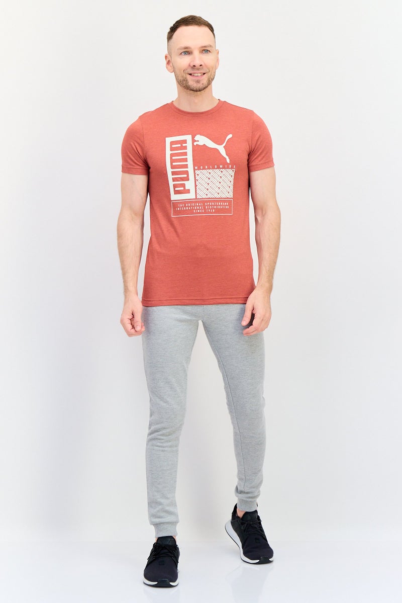 PUMA Men Slim Fit Short Sleeves Outdoor T-shirt, Red - Image 4