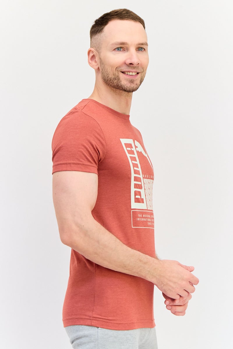 PUMA Men Slim Fit Short Sleeves Outdoor T-shirt, Red - Image 2