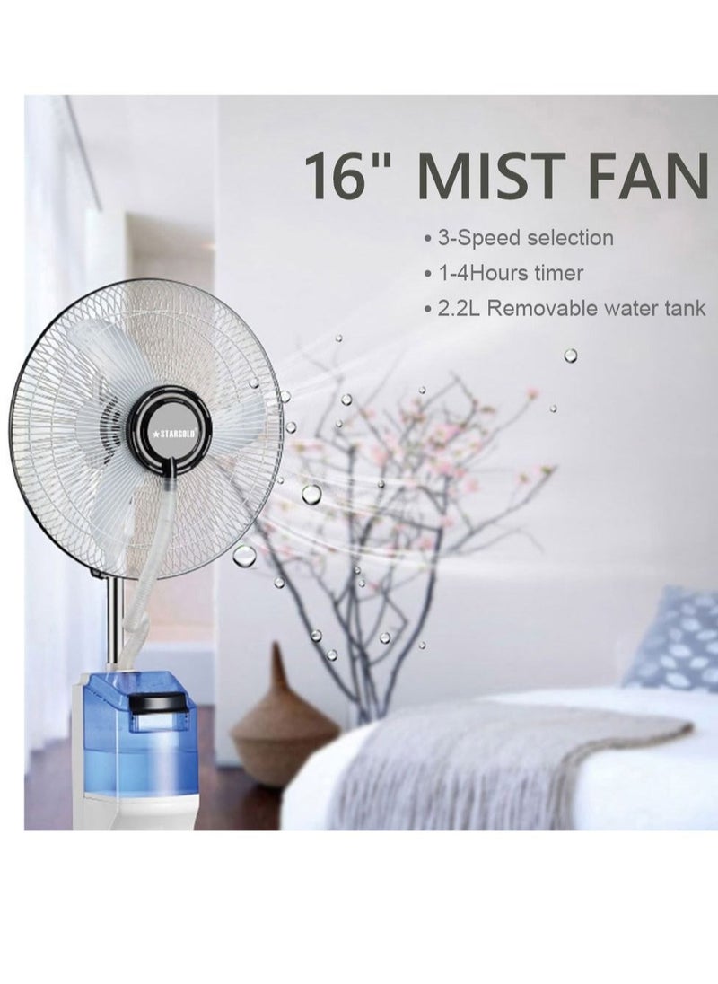 Instant Cooling Fan Rechargeable Oscillating Water Mist Fan