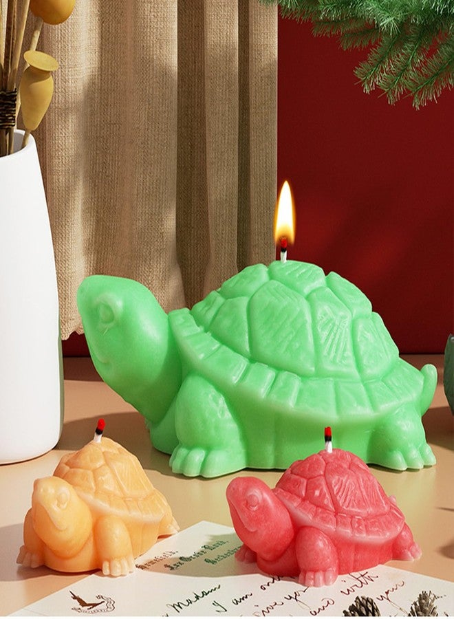 Wehous Turtle Silicone Molds, 2 Size Turtle Molds for Resin Candle Concrete, 3D Cute Animal Epoxy Resin Casting Polymer Clay Molds, Unique Wall Hanging Keychain Pendant Mold Soap Wax Art Craft DIY - Image 4