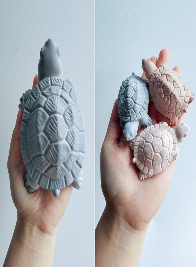 Wehous Turtle Silicone Molds, 2 Size Turtle Molds for Resin Candle Concrete, 3D Cute Animal Epoxy Resin Casting Polymer Clay Molds, Unique Wall Hanging Keychain Pendant Mold Soap Wax Art Craft DIY - Image 2