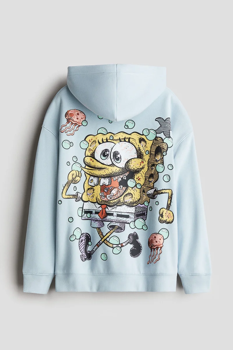 اتش اند ام Motif-detail hoodie