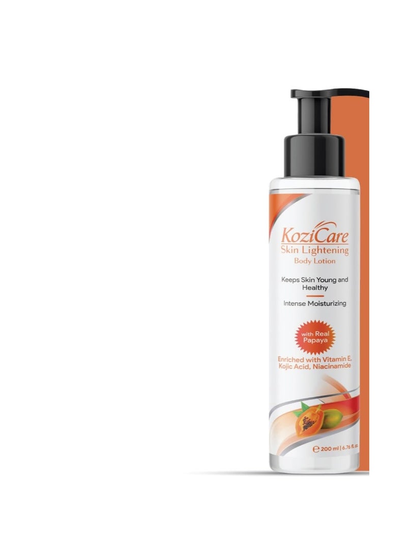 Kozicare Skin lightening  Body Lotion with real papaya 200ml*2 - Image 1