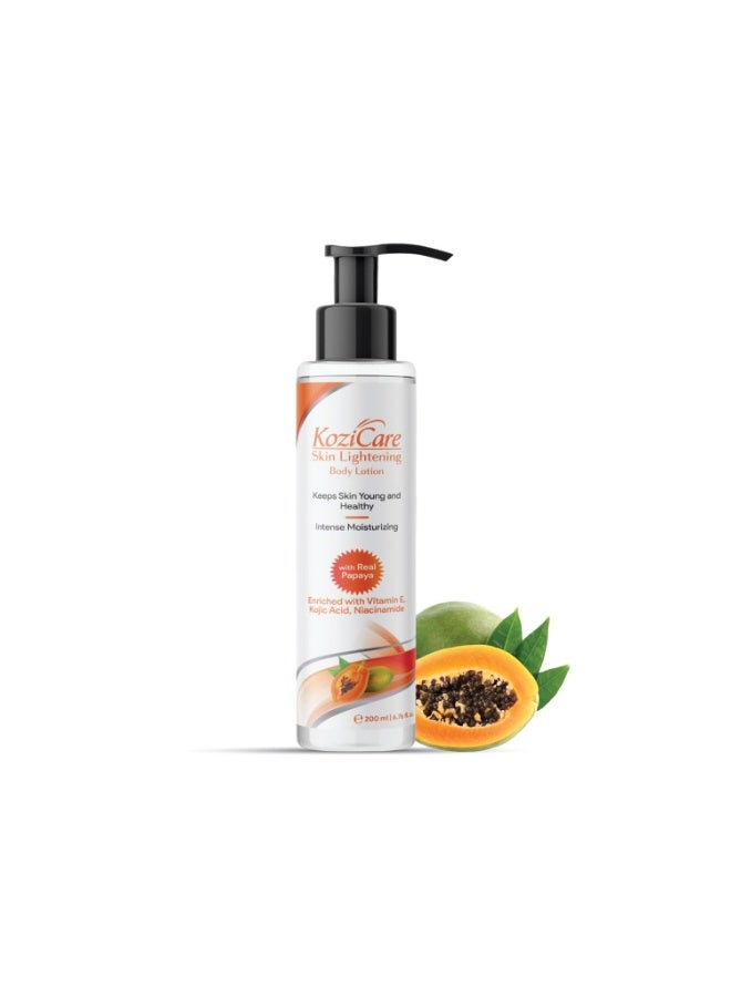 Kozicare Skin lightening  Body Lotion with real papaya 200ml*2 - Image 2