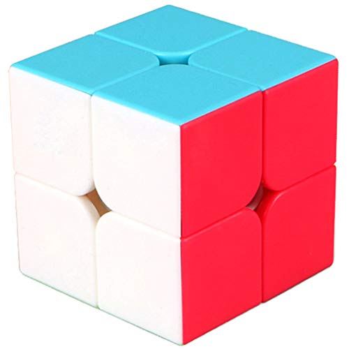TANCH QIYI Speed Cube 2X2X2 No Stickers Magic Cube Puzzle Toy for Kids & Adults (Colorful)… - Image 1