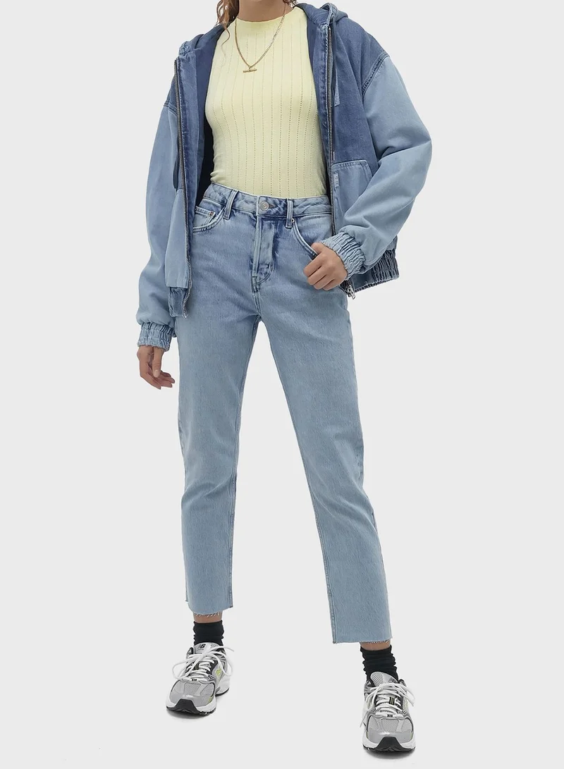 URBAN OUTFITTERS High Waist Straight Leg Jeans