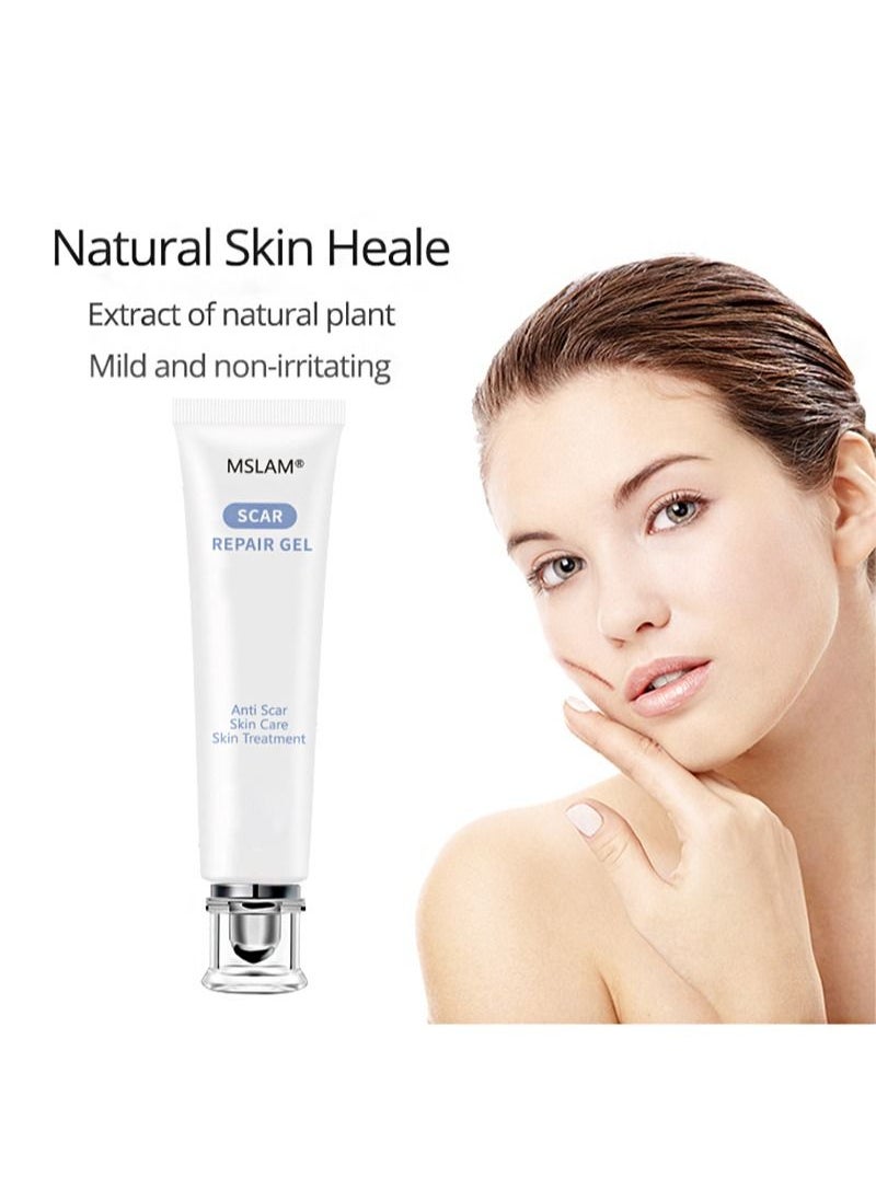 MSLAM - Scar removal cream, scar removal cream suitable for new and old scars on cuts, stretch marks, face and body burn recovery cream (20g) - Image 1