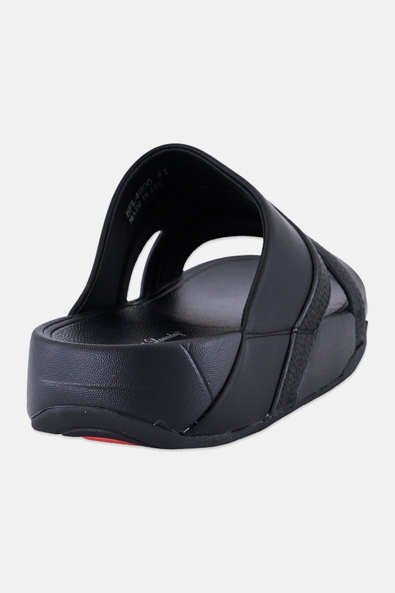 English Laundry صنادل عربية للرجال، سهل الارتداء، سوداء - Image 3