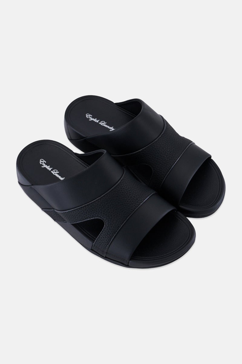 English Laundry صنادل عربية للرجال، سهل الارتداء، سوداء - Image 2