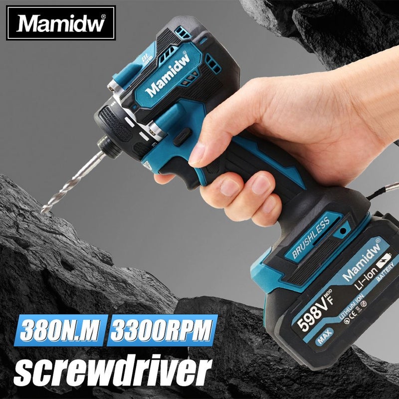 Brushless Impact Driver For Makita 18V No Battery With 380Nm Max Torque Variable Speed And Led Light Professional Tool For Construction And Home Repair - Image 1