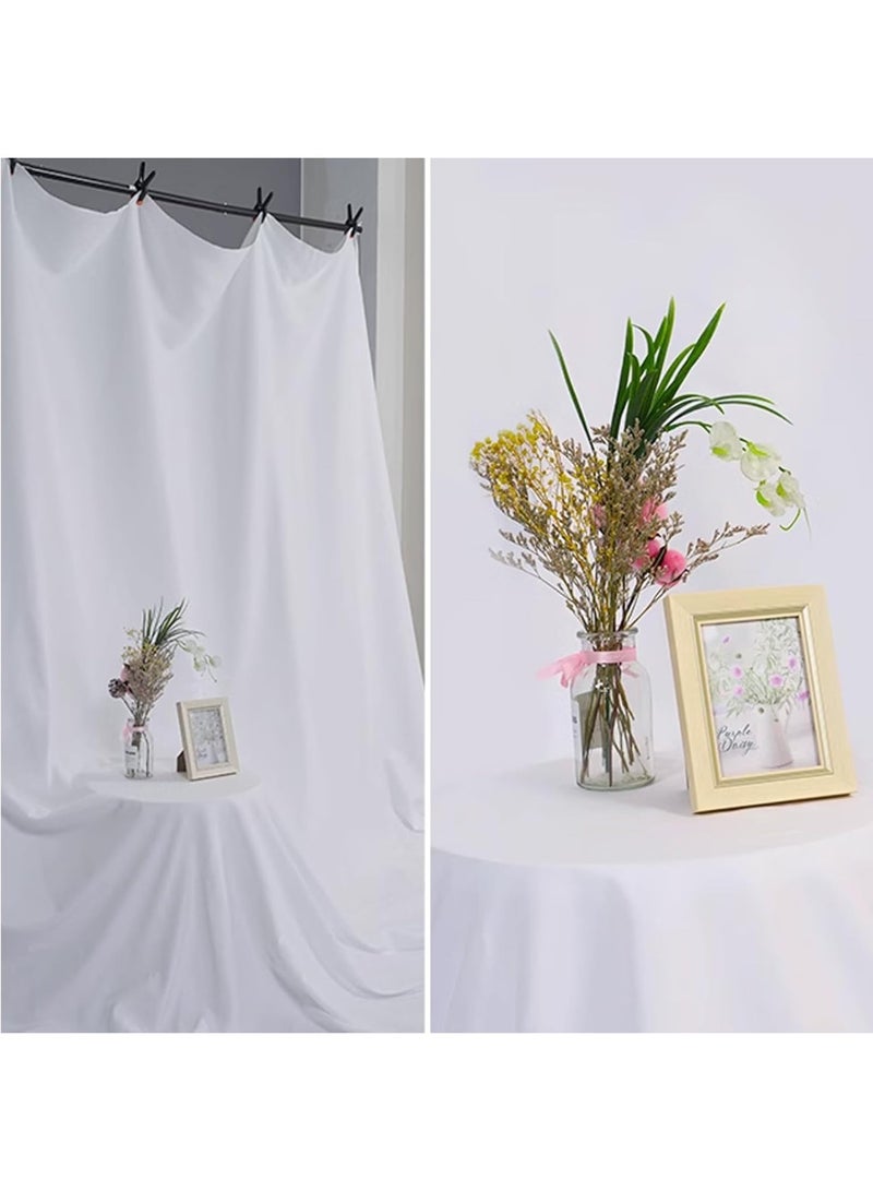 Arabest White 10 x 20 Ft Large Screen Backdrop for Photography, Pure White Non-Reflective Fabric Wrinkle Free Photo Background for Zoom Meeting, Game Live Steaming and Photo Studio Shooting Props - Image 2