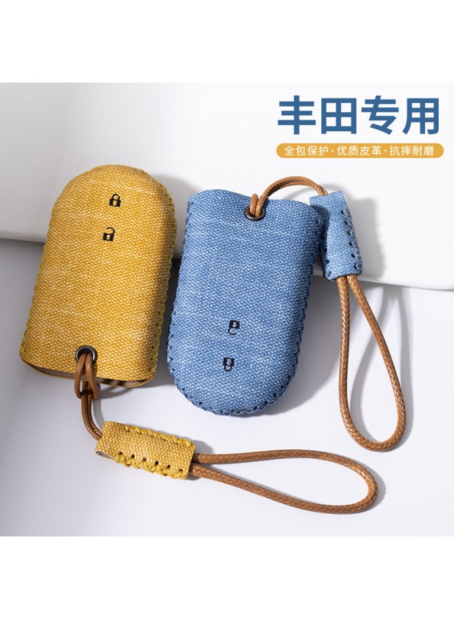 Suitable for Daihatsu Toyota Toyota/Beilu Daihatsu Perodua Denim Car Key Bag - Image 1